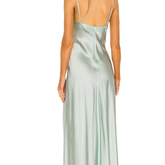 Jonathan Simkhai Finley Gown In Salt Water Size 2 - Picture 4 of 16